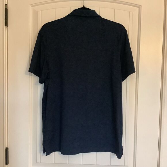 J. Crew Dark Navy Performance Polo Men's Medium 😎💜 - Picture 3 of 3